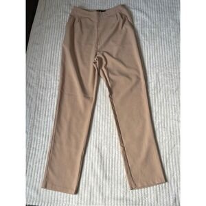 Lulus Tan Beige High Waisted Pants Small